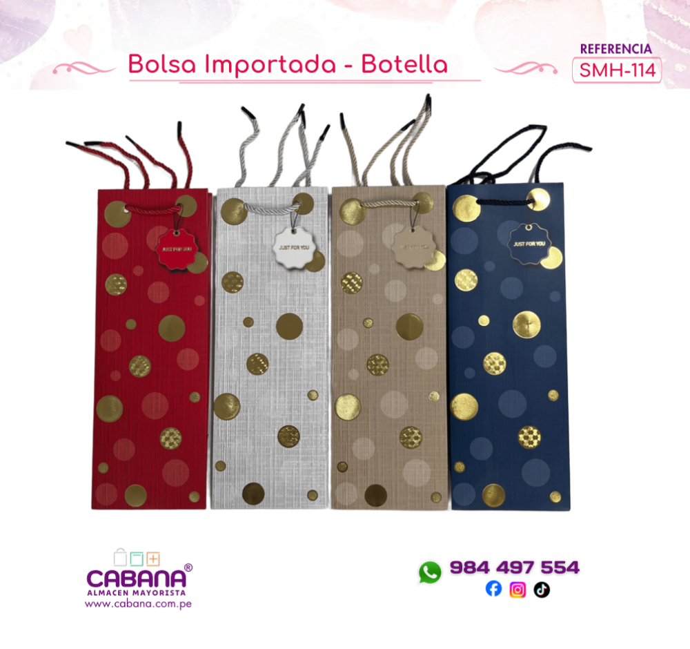 SMH114 Bolsa Importada - Botella