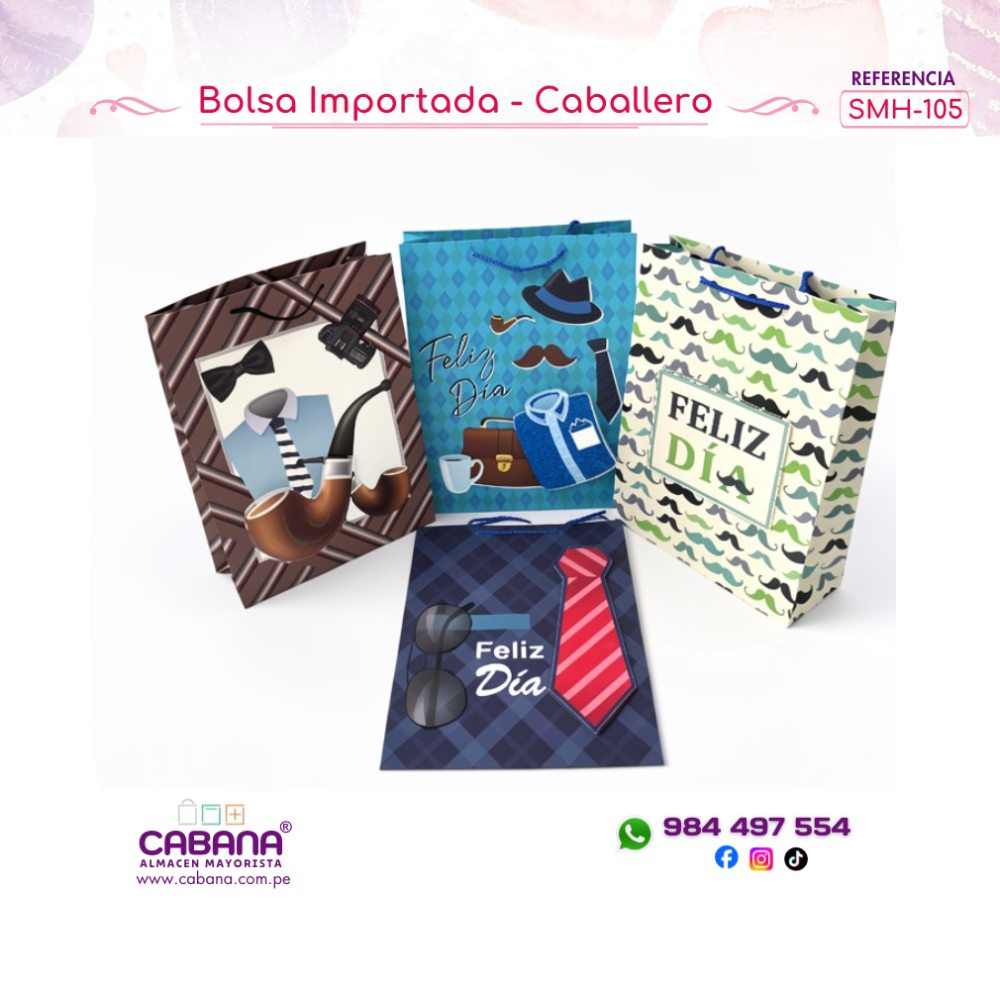 SMH105 Bolsa Importada Caballero