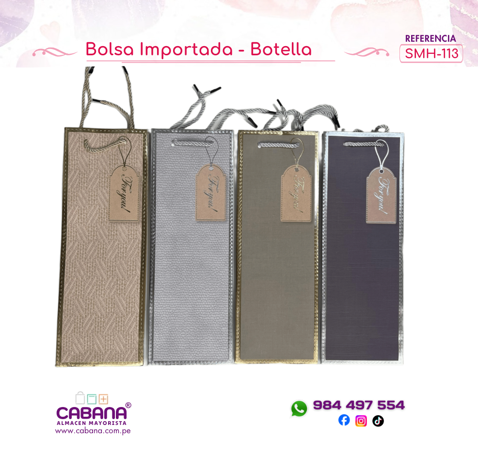 SMH113 Bolsa Importada - Botella