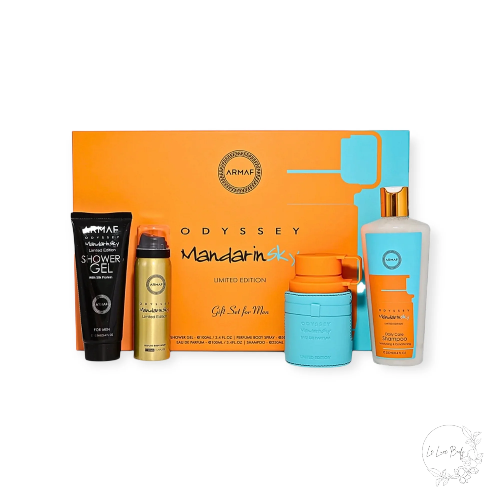 Armaf Odyssey Mandarin Sky - Gift Set (4PC) Eau De Parfum.