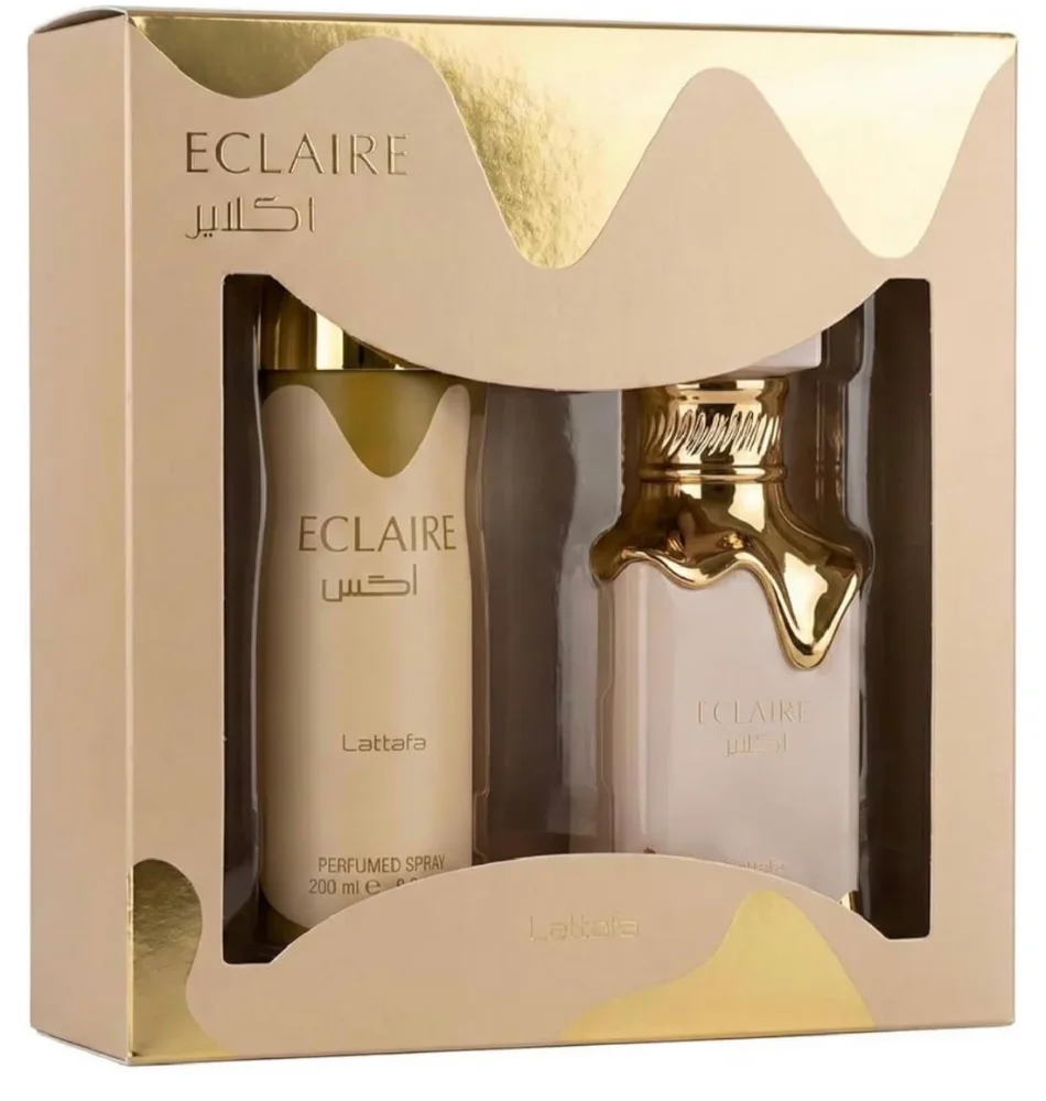 Lattafa Eclaire - Eau De Parfum 100ml + Perfumed Spray 200ml - Gift Set