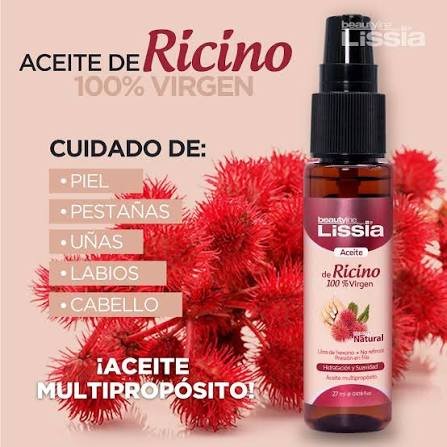 ACEITE DE RICINO 100% VIRGEN BEAUTY LINE LISSIA 27 ML