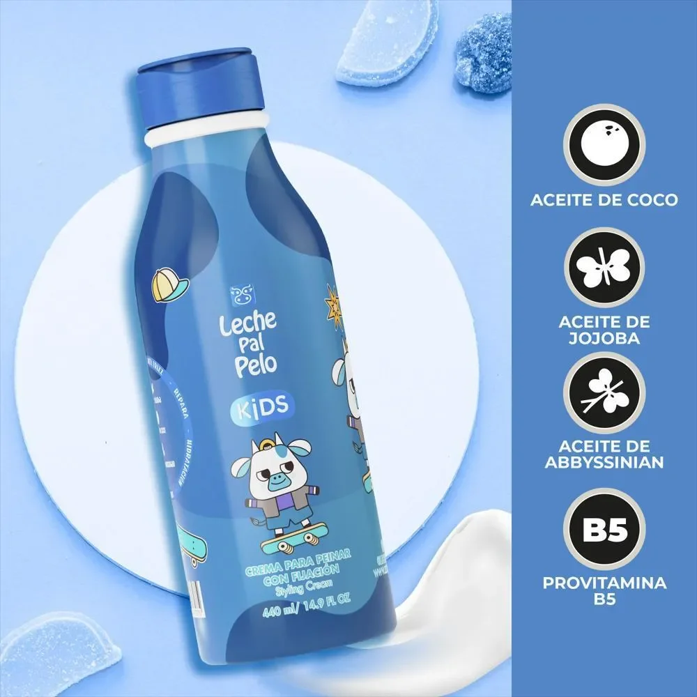 LECHE PAL PELO CREMA PEINAR CON FIJACION KIDS X 440ML