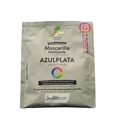 NAISSANT MASCARILLA MATIZANTE AZUL PLATA 40ML