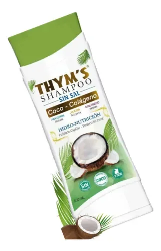 SHAMPOO SIN SAL COCO COLÁGENO THYMS 400 ML