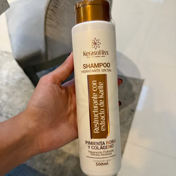 SHAMPOO HIDRATANTE SIN SAL RESTRUCTURANTE KARITE  KERASOLIS X 500ML