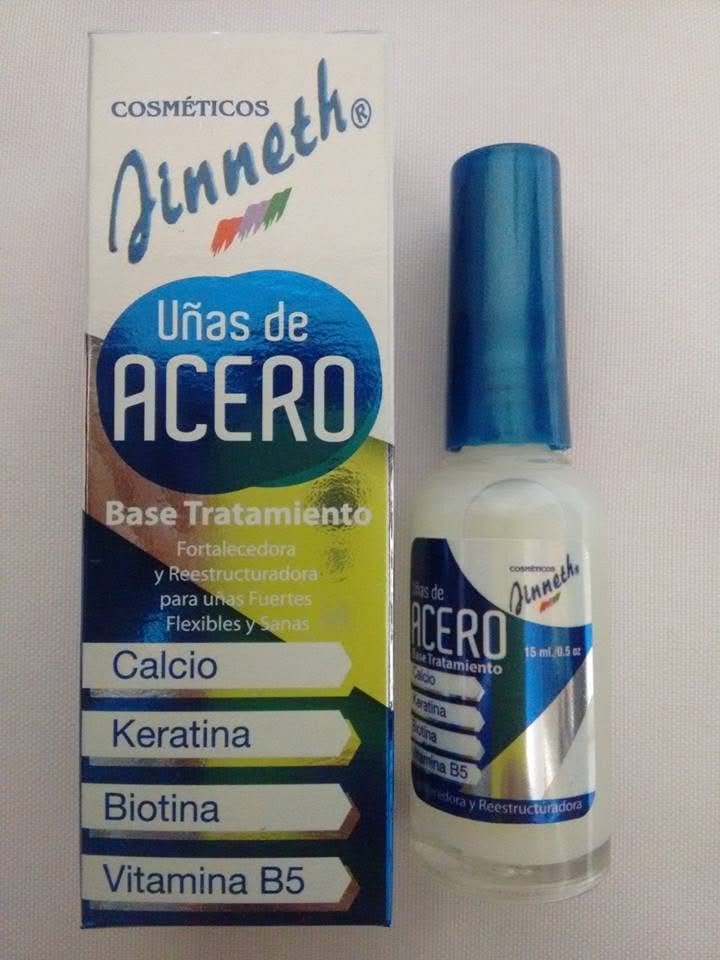 BASE TRATAMIENTO UÑAS DE ACERO COSMÉTICOS JINNETH 15 ML