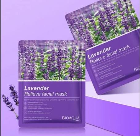 MASCARILLA FACIAL LAVENDER RELIEVE FACIAL MASK BIOAQUA 25 G