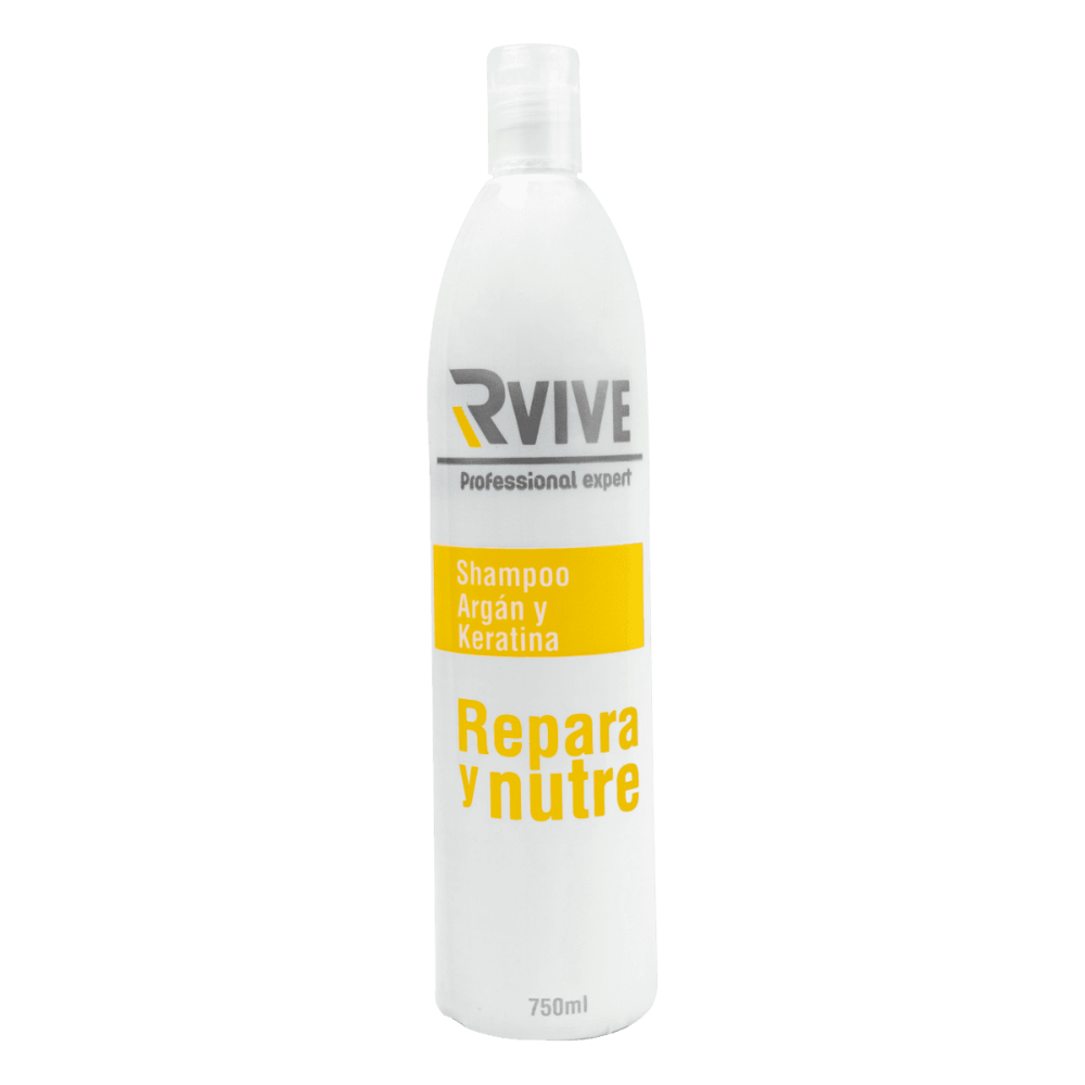 SHAMPOO ARGÁN Y KERATINA REPARA Y NUTRE RVIVE PROFESSIONAL EXPERT 700 ML
