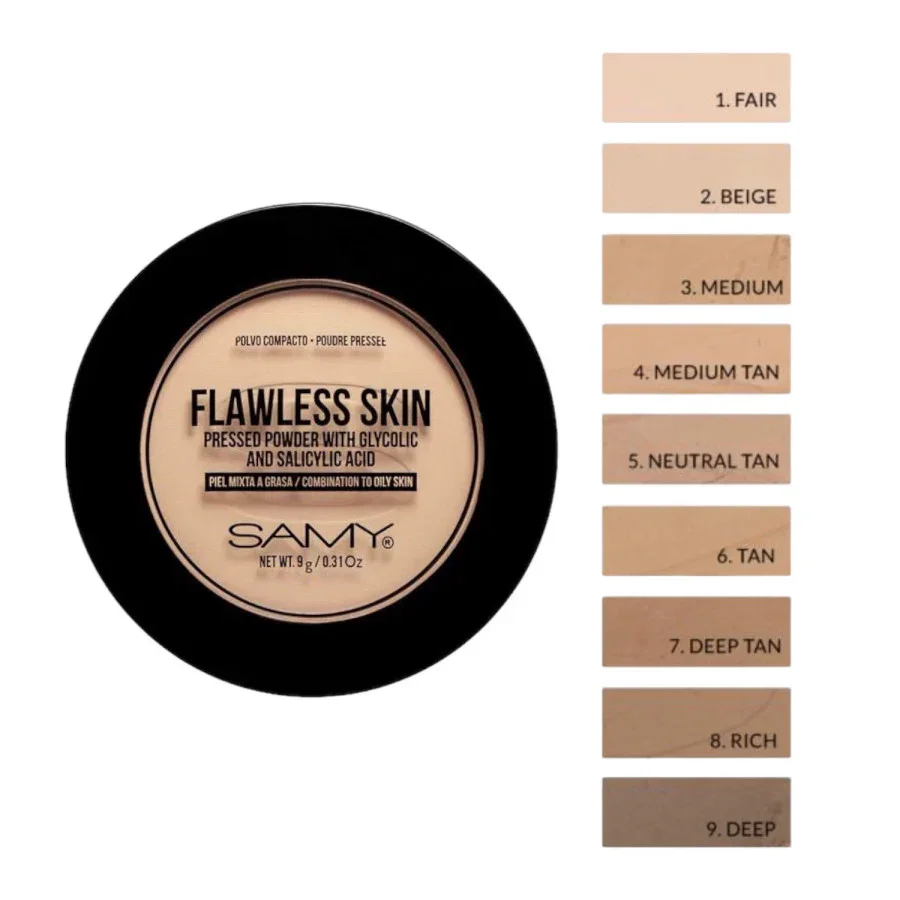 SAMY FLAWLESS SKIN PRESSED POWDER 9