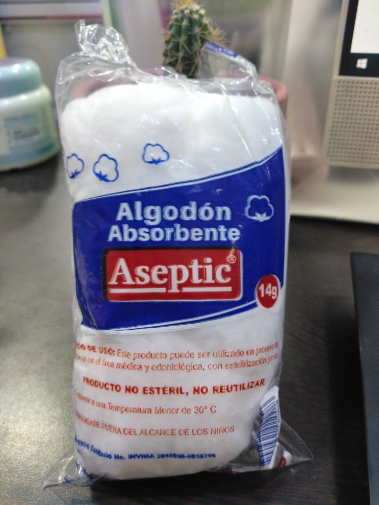 ASEPTIC ALGODÓN ABSORBENTE ZIG ZAG 14 G 1 UNIDAD