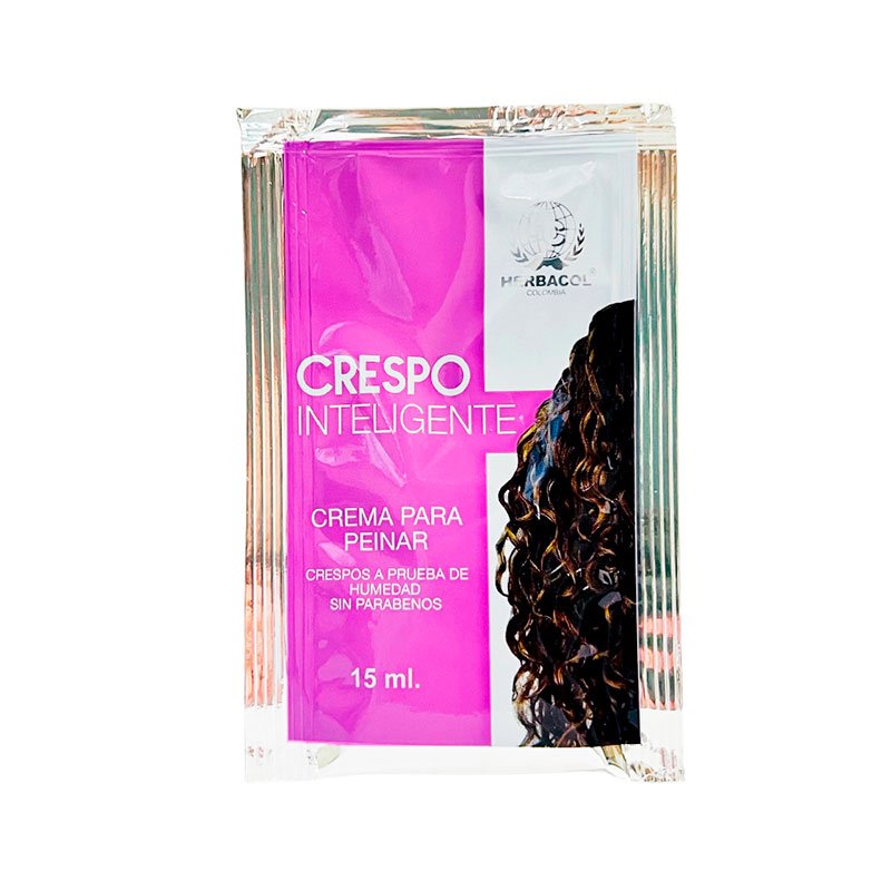 HERBACOL CRESPO INTELIGENTE CREMA PARA PEINAR CRESPOS A PRUEBA DE HUMEDAD SIN PARABENOS 15 ML