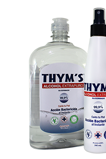 ALCOHOL EXTRAPURO GLICERINADO THYM'S
