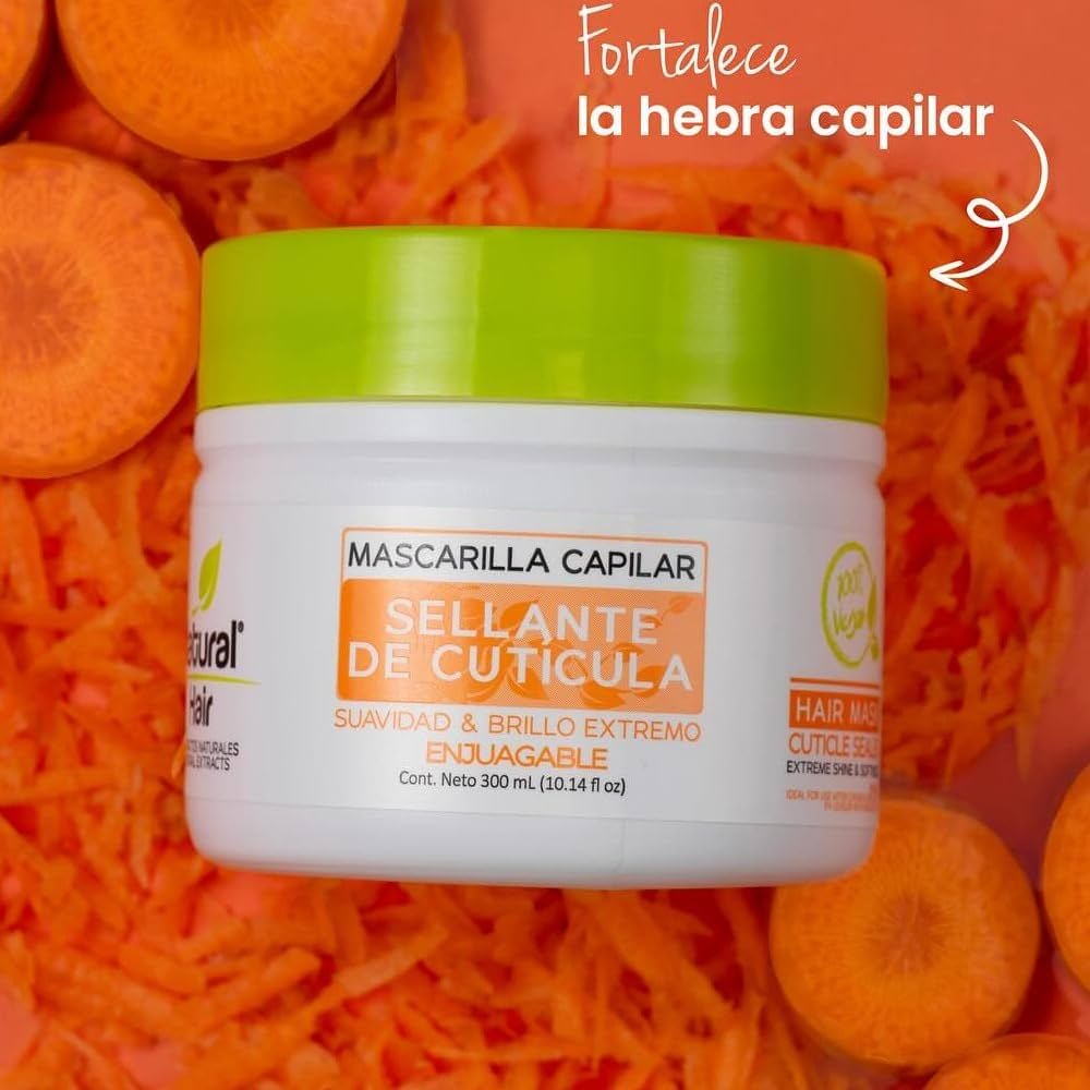 MASCARILLA CAPILAR NATURAL HAIR SELLANTE DE CUTÍCULA ENJUAGABLE (300 ML)