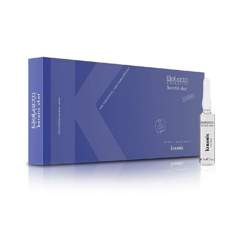 SALERM COSMETICS KERATIN SHOT KERAMIX CAJA 12 UNDS X 13 ML C/U