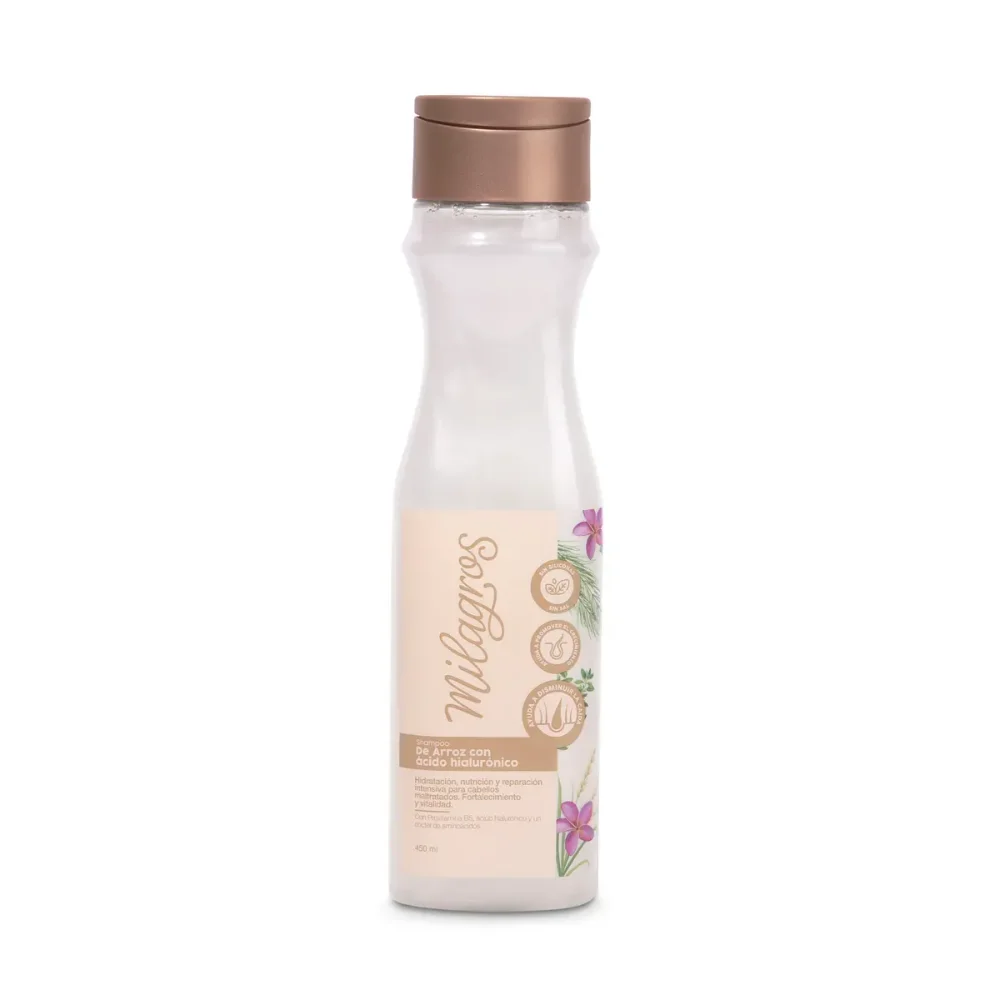 MILAGROS SHAMPOO DE ARROZ CON ACIDO HIALURONICO 450 ML