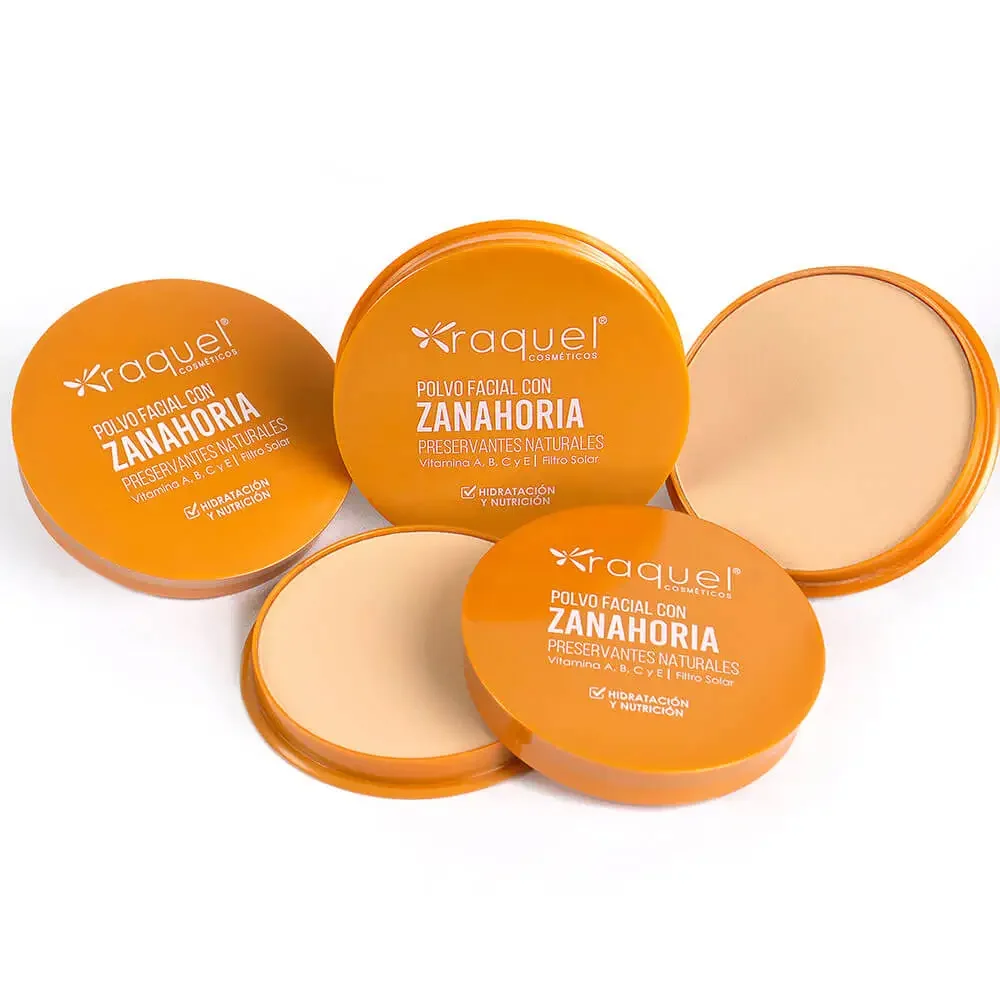 RAQUEL COSMÉTICOS POLVO FACIAL CON ZANAHORIA 14 G
