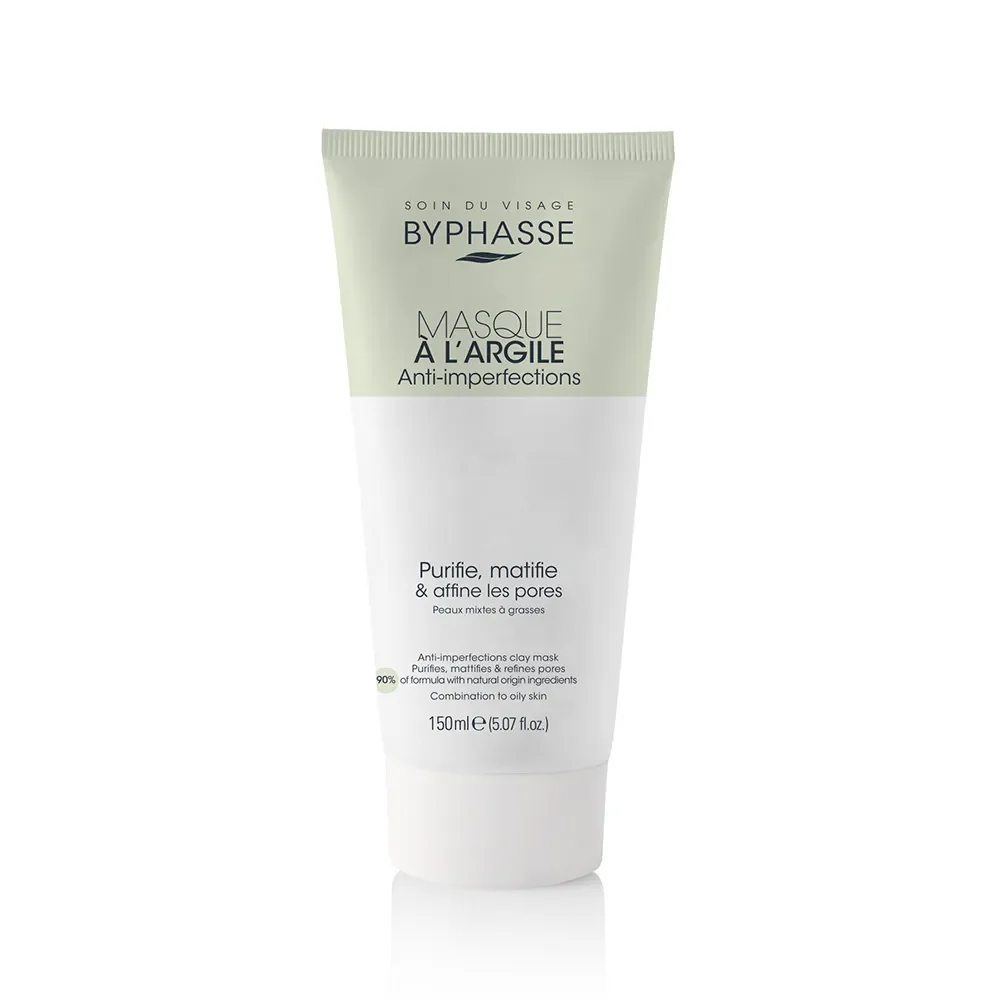 MASQUE À L'ARGILE ANTI-IMPERFECTIONS BYPHASSE (150 ML)