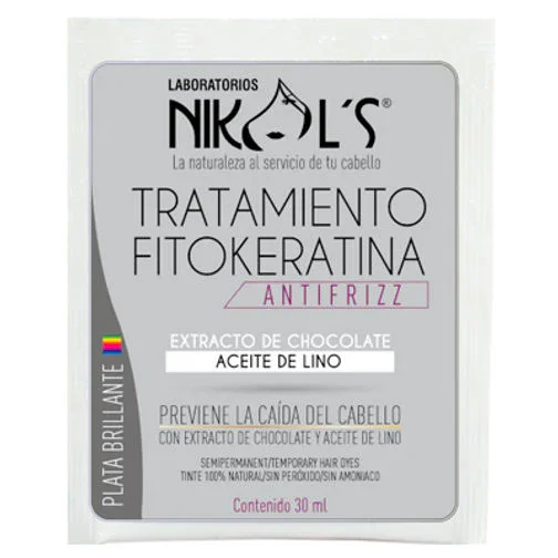 TRATAMIENTO FITOKERATINA NIKOL'S PLATA BRILLANTE 30ML