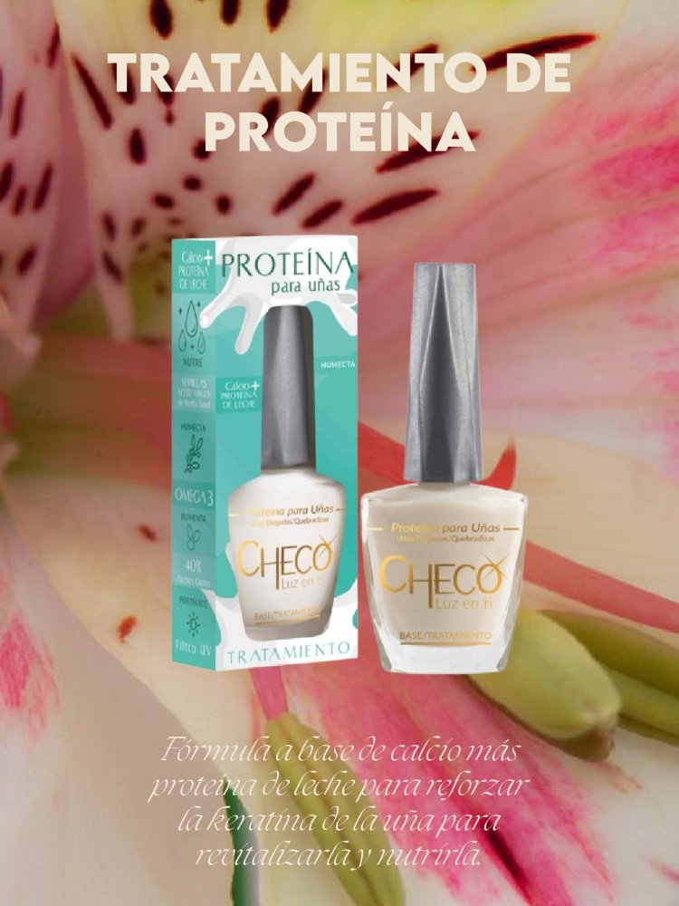 BASE TRATAMIENTO DE PROTEÍNA PARA UÑAS CHECO 12 ML