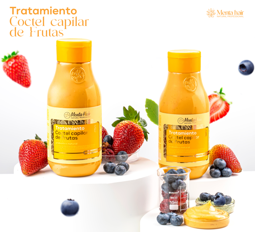 MENTA HAIR COCTEL CAPILAR DE FRUTAS X 550ML