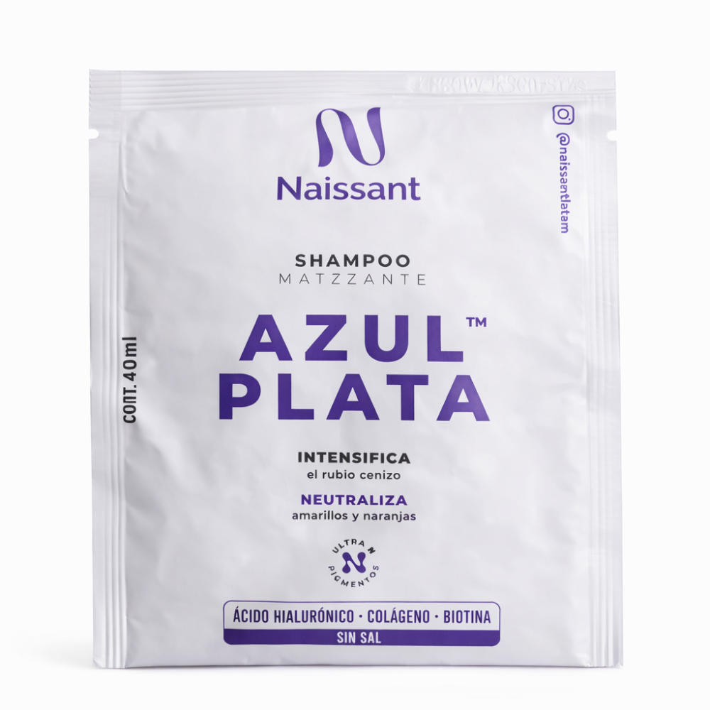 NAISSANT SHAMPOO MATIZANTE AZUL PLATA 40ML