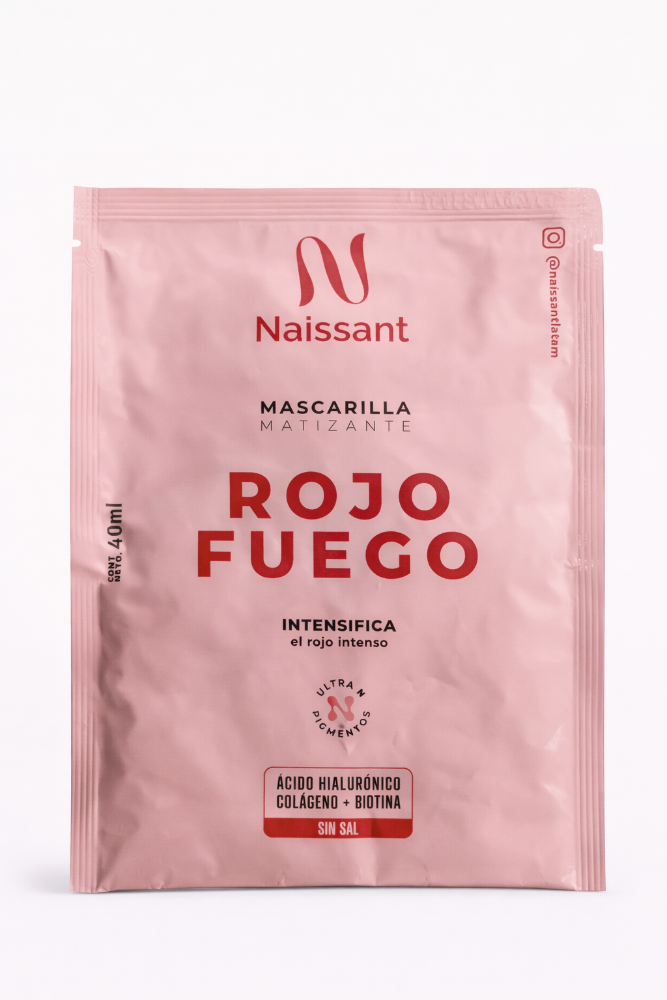 NAISSANT MASCARILLA MATIZANTE ROJO FUEGO 40ML