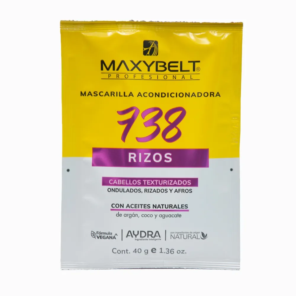 MASCARILLA ACONDICIONADORA RIZOS 738 MAXYBELT X 40 G