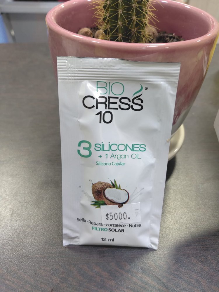 BIO CRESS 10 3 SILICONES + 1 ARGAN OIL SILICONA CAPILAR 12 ML