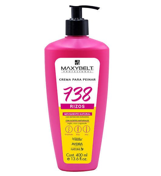MAXYBELT PROFESIONAL CREMA PARA PEINAR 738 RIZOS 400 ML