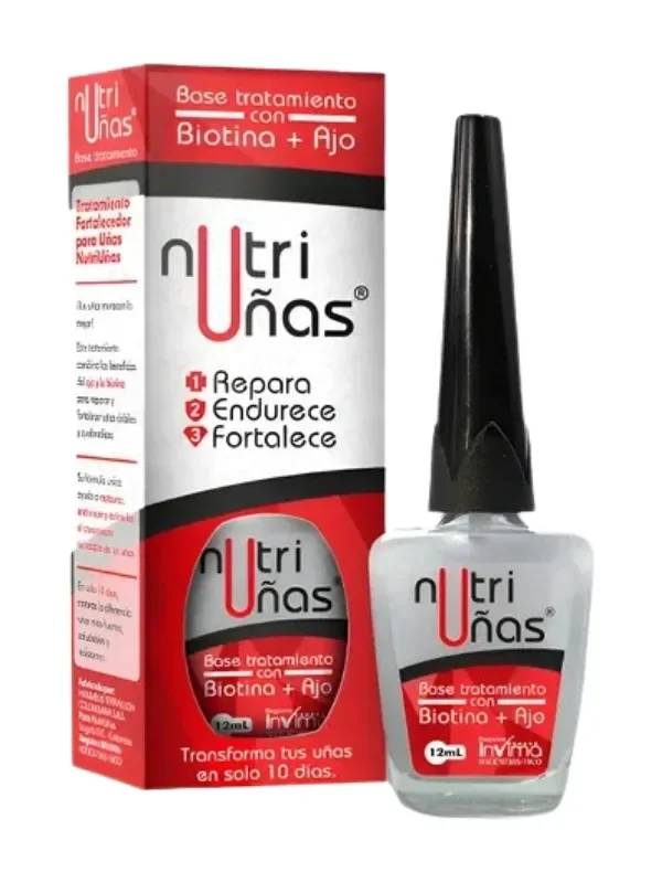 BASE TRATAMIENTO CON BIOTINA + AJO NUTRI UÑAS 12 ML