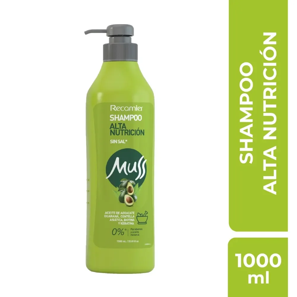 RECAMIER SHAMPOO MUSS ALTA NUTRICIÓ 1000 ML