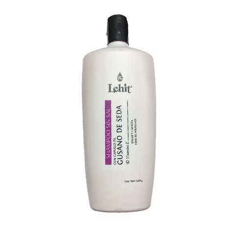 SHAMPOO SIN SAL GUSANO DE SEDA Y VITAMINA E LEHIT 1000 G