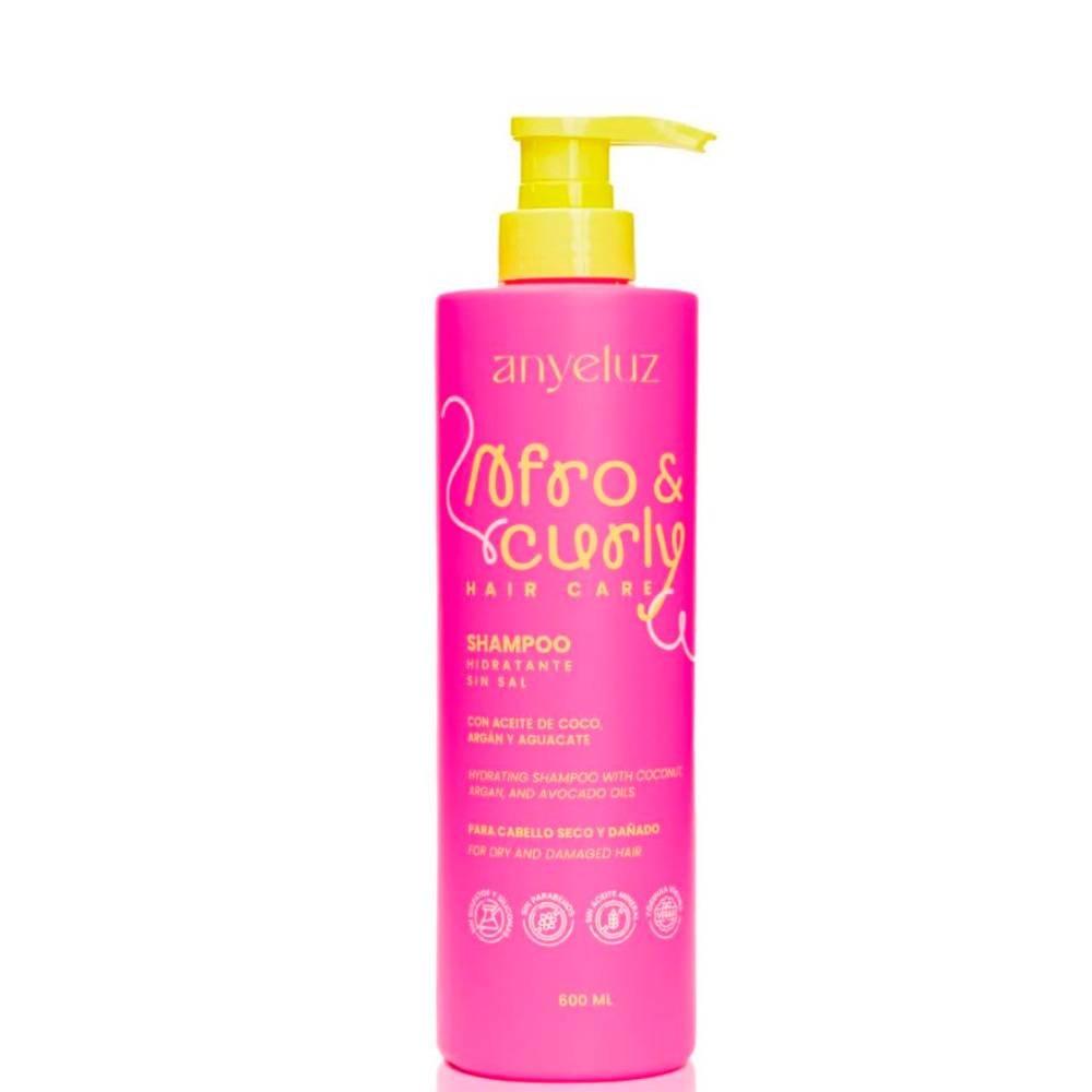 SHAMPOO HIDRATANTE SIN SAL ANYELUZ AFRO Y CURLY X 600ML
