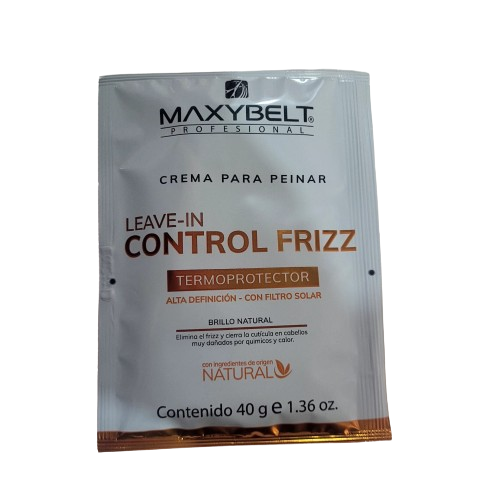 CREMA PARA PEINAR LEAVE-IN CONTROL FRIZZ TERMOPROTECTOR MAXYBELT X 40 G