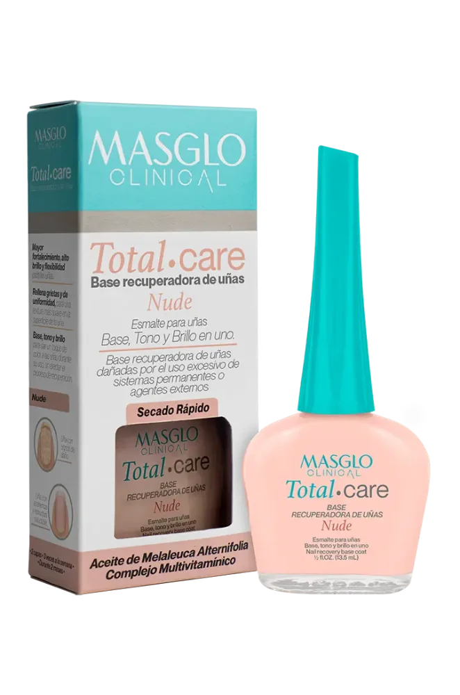 BASE RECUPERADORA DE UÑAS MASGLO CLINICAL TOTAL CARE NUDE 13.5 ML