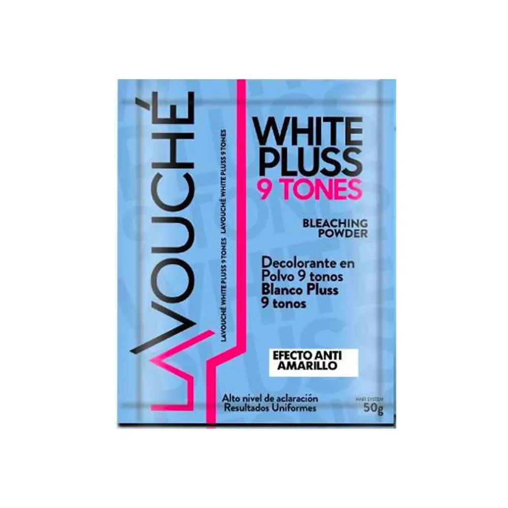 LAVOUCHÉ WHITE PLUSS 9 TONES DECOLORANTE EN POLVO BLANCO PLUSS 50 G