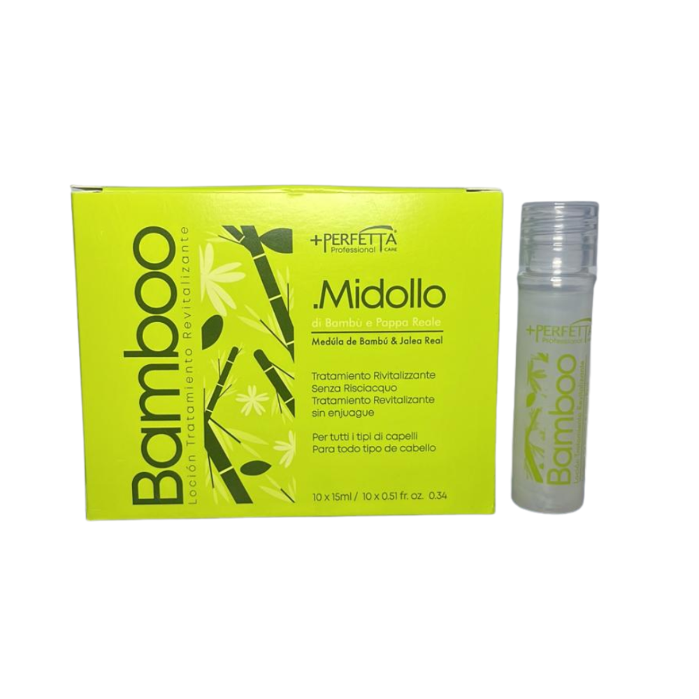 +PERFETTA MIDOLLO DI BAMBOO LOCIÓN TRATAMIENTO REVITALIZANTE CAJA 10 UNDS X 15 ML C/U