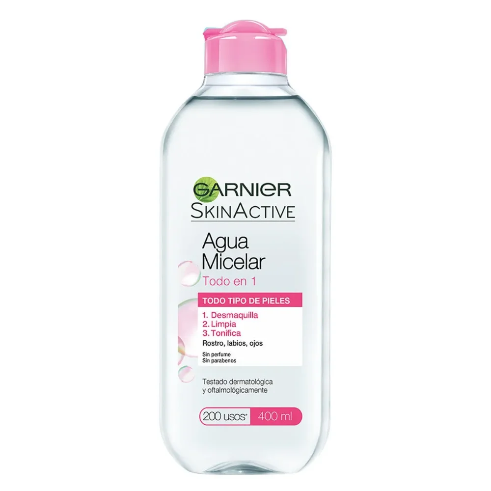 AGUA MICELAR GARNIER SKIN ACTIVE TODO EN 1 400ML