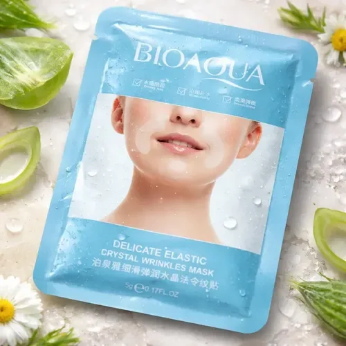 PARCHES FACIALES DELICATE ELASTIC CRYSTAL WRINKLES MASK BIOAQUA 5 G