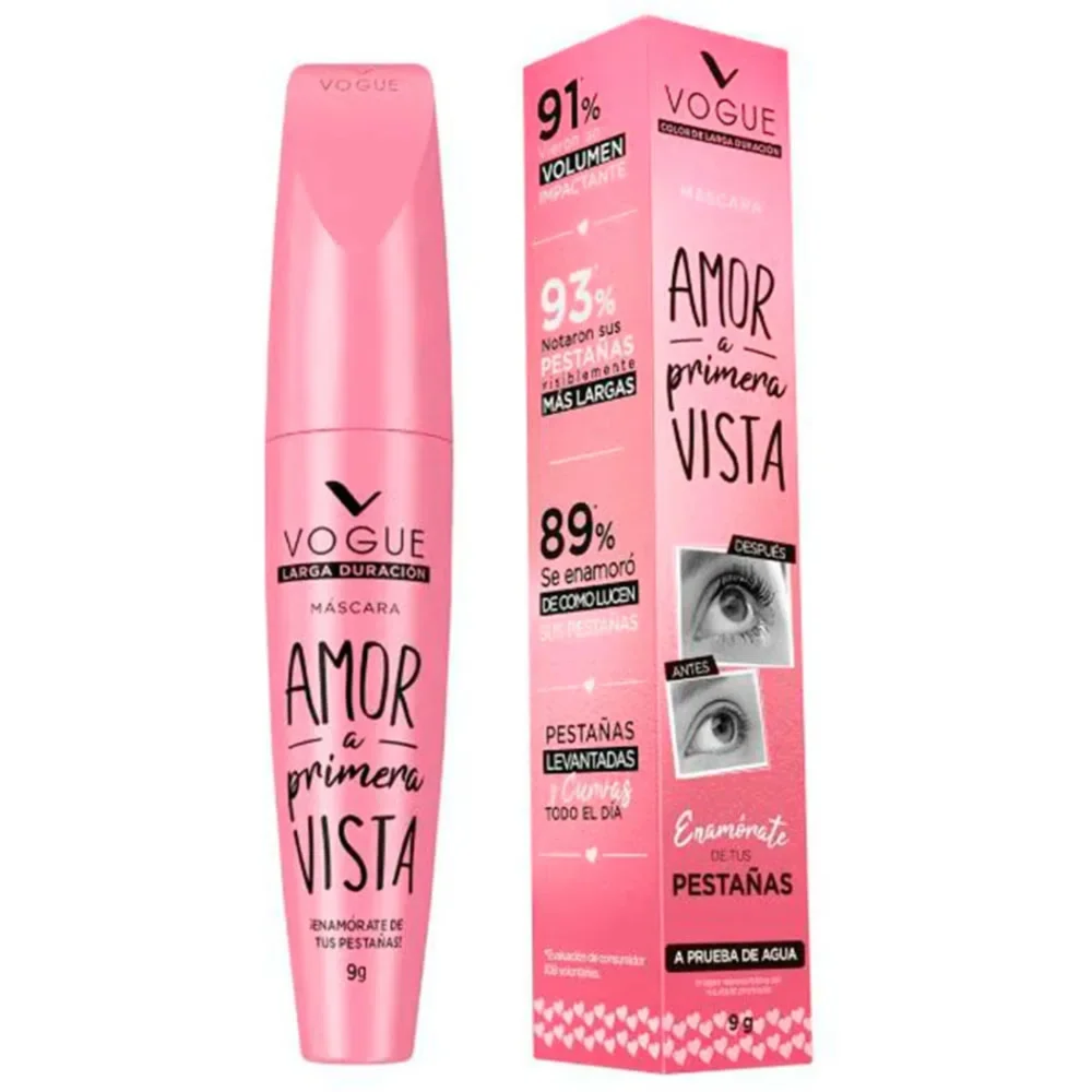 MÁSCARA DE PESTAÑAS VOGUE AMOR A PRIMERA VISTA X 9 G