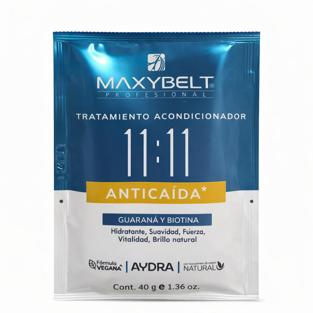 TRATAMIENTO ACONDICIONADOR 11:11 ANTICAÍDA MAXYBELT X 40 G