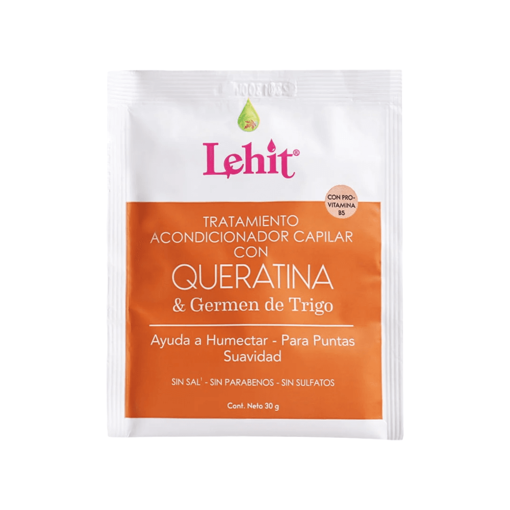 LEHIT TRATAMIENTO ACONDICIONADOR CON QUERATINA & GERMEN DE TRIGO 30 G