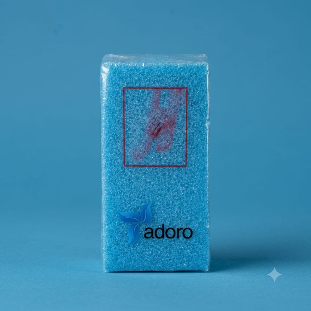 PIEDRA PÓMEZ SINTÉTICA PARA PIES ADORO AZUL