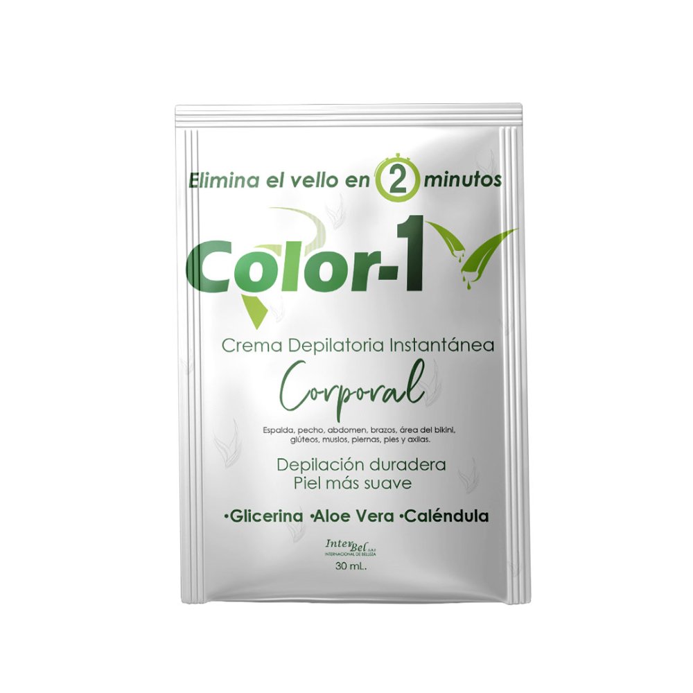 COLOR-1 CREMA DEPILATORIA INSTANTÁNEA CORPORAL 30 ML