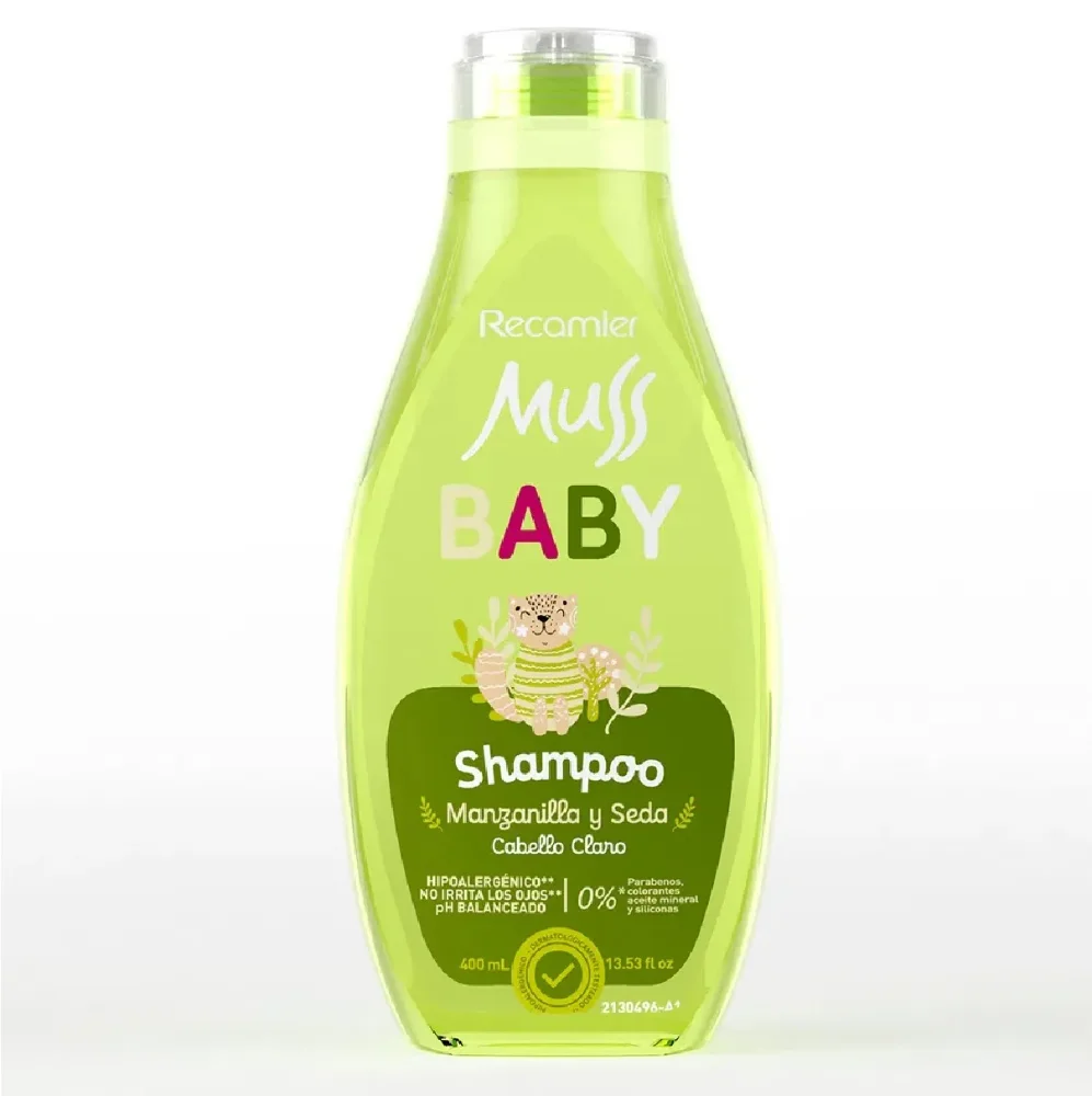 RECAMIER SHAMPOO MUSS BABY MANZANILLA Y SEDA 400 ML