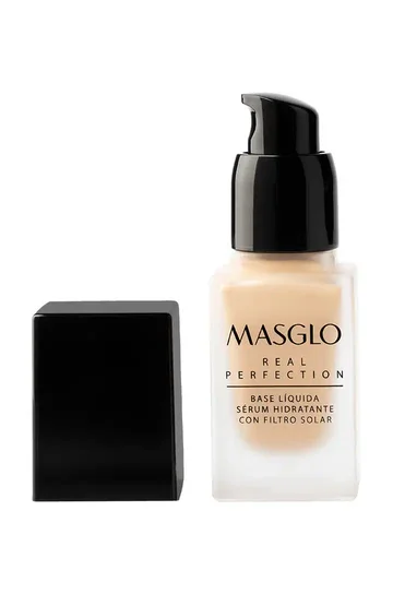 MASGLO REAL PERFECTION BASE LÍQUIDA SÉRUM HIDRATANTE CON FILTRO SOLAR 20 GR