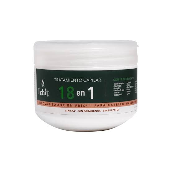 LEHIT TRATAMIENTO CAPILAR 18 EN 1 REPOLARIZADOR EN FRÍO PARA CABELLO MALTRATADO 300 G