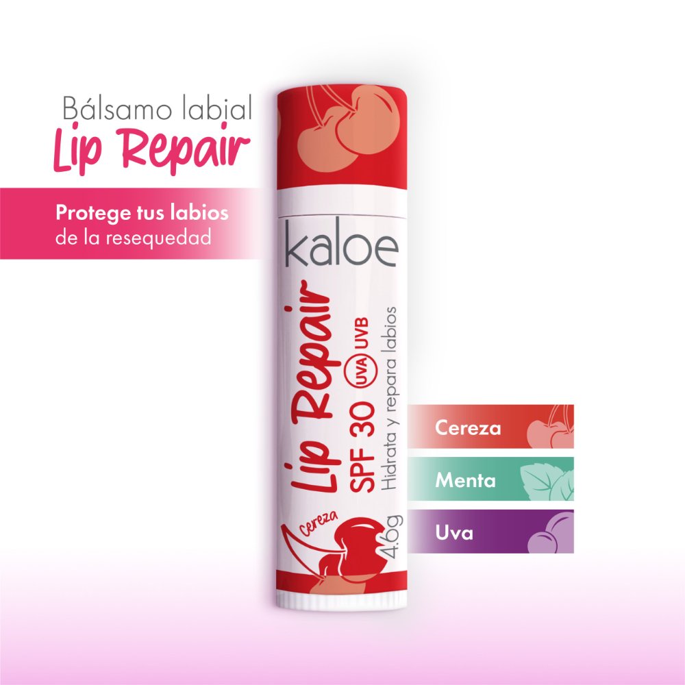 BÁLSAMO LABIAL KALOE LIP REPAIR SPF 30 (4,6G)