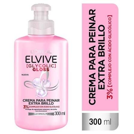 L'ORÉAL PARIS ELVIVE GLYCOLIC GLOSS CREMA PARA PEINAR EXTRA BRILLO 300 ML